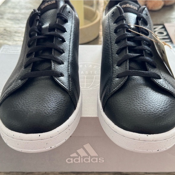 Adidas Men's Black Leather advantage 2.0 - Picture 1 of 6